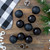 9ct Shiny and Matte Black Glass Ball Christmas Ornaments 2.5" (65mm)