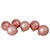 6ct Shiny and Matte Baby Pink Glass Ball Christmas Ornaments 3.25" (80mm)