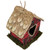 5.25" Red Plaid Christmas Birdhouse Ornament with Heart Shaped Door
