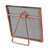 4.25" Classical Square 4" x 4" Photo Picture Frame with Easel Back - Rose Gold