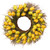 Yellow Tulip Artificial Wreath - 24-Inch, Unlit