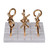 6.25" White and Gold Unique Modern Style Tic Tac Toe Game