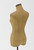 61"Beige and Brown Modern Adult Body Form with Cast Iron Pedestal Base