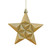 12ct Vegas Gold Shatterproof 2-Finish Christmas Star Ornaments 5"