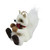 5" White and Beige Mini Sitting Fox Christmas Ornament