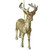 5.5" Gold and Silver Standing Deer Christmas Ornament