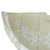 48" Gold and Silver Bordered Snowflake Christmas Tree Skirt