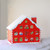 10.25" Red and White Advent House with Chimney Storage Box