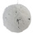 4" White and Silver with Stars Ball Christmas Ornament