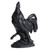 18.25" Night Black Patio Rooster Shaped Decorative Figurine