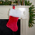 Traditional Plush Hanging Christmas Stocking with Cuff - 20" - Red and White