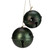 2ct Green and Brown Jingle Bell Drop Christmas Ornaments 13.25"