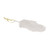 Set of 3 White Feather Ornaments 8”