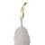 Set of 3 White Feather Ornaments 8”