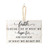 Set of 2 White Love and Faith Wall Decorations with Wooden Rope 12.5”