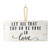 Set of 2 White Love and Faith Wall Decorations with Wooden Rope 12.5”