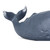 Set of 2 Blue and White Flat Base Whale Statuaries 18" - 33407938