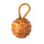 14" Brown Decorative Large Wooden Ball with Rope