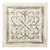 28.5” White Petros Vintage Style Iron Wall Art Decoration