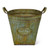 Set of 3 Rusted Werner Galvanized Planters 14.5”