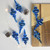8ct Lavish Blue Shatterproof Shiny Ribbed Christmas Finial Ornaments 4.25"
