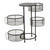 32.5" Storage Cabinet with Four Mesh Swivel Drawer Bins Display Stand