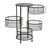 32.5" Storage Cabinet with Four Mesh Swivel Drawer Bins Display Stand