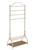 72" Cream White Garment and Coat Ladder Rack with Two Shelves