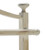 72" Cream White Garment and Coat Ladder Rack with Two Shelves