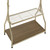 72" Cream White Garment and Coat Ladder Rack with Two Shelves