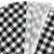 20" White and Black Buffalo Plaid Mini Christmas Tree Skirt