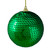 Green Sequin Shatterproof Ball Christmas Ornament 3"