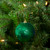 Green Sequin Shatterproof Ball Christmas Ornament 3"