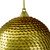 Gold Sequin Shatterproof Ball Christmas Ornament 3"