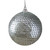Silver Sequin Shatterproof Ball Christmas Ornament 3"