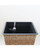 16" Brown and Black Thin Square Smart Self-Watering Planter
