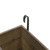 35.5" Brown and Black Three Tier Display Stand with Wooden Crates