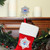 6.5" Silver and Blue "PEPSI" Snowflake Christmas Stocking Holder