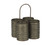 8.25 Bronze Modern Four Tin Can Organizing Caddy with Carrying Handle