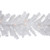 Pre-Lit Snow White Artificial Christmas Garland - 9' x 8" - Clear Lights