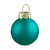 24ct Shiny and Matte Teal Green Glass Ball Christmas Ornaments 1" (25mm)