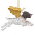 4" Flying Pointer Boxer Dog Angel Christmas Ornament