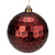 Red Hexagonal Hanging Shatterproof Christmas Ball Ornament 6.5" (165mm)