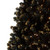 Pre-Lit LED Black Crystal Pine with Gold Glitter Artificial Christmas Tree - 7.5 ft Clear Lights