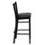 42" Black Hercules Series Vertical Back Restaurant Barstool