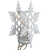 8ct Battery Operated Warm White LED Snowflake Christmas Lights - Clear Wire