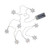 8ct Battery Operated Warm White LED Snowflake Christmas Lights - Clear Wire