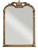 42.5” Brushed Gold Ornate Contemporary Square Mirror
