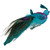 8" Blue, Green and Purple Sequins Peacock Bird Clip-On Christmas Ornament