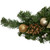 32" Gold Poinsettia and Pinecone Artificial Christmas Swag, Unlit